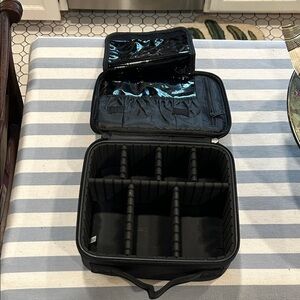 Black Makeup Organizer Case